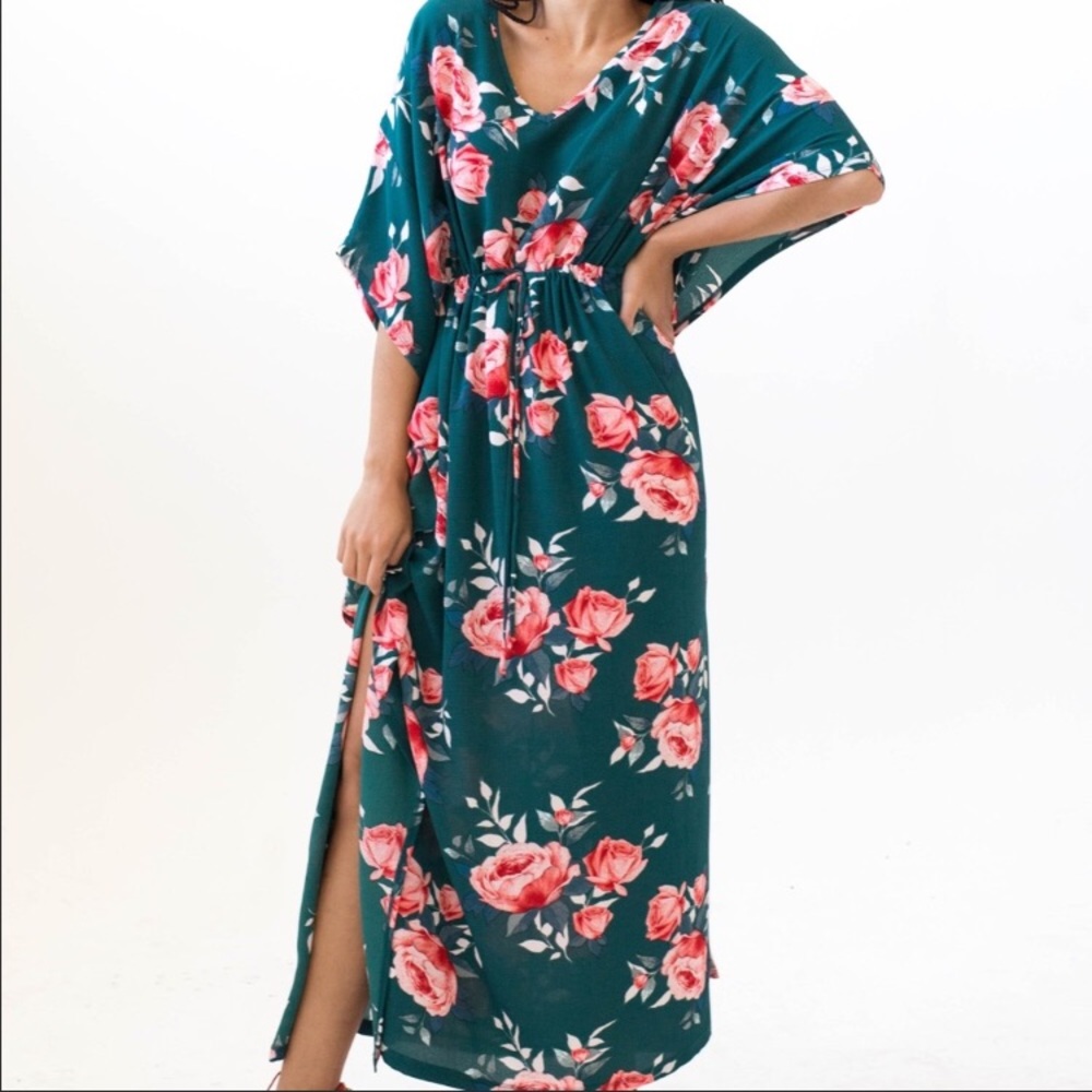 Agnes & Dora long colorful woven kaftan